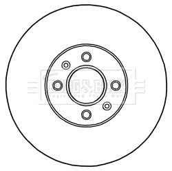 BORG & BECK Тормозной диск BBD5243